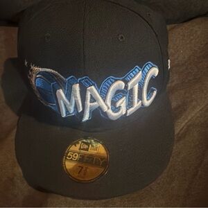 Orlando Magic size 7 5/8 Hardwood Classic New Era 59fifty fitted black & Blue